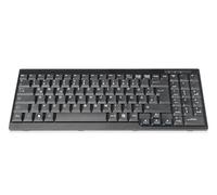 DIGITUS KVM Keyboard - Replacement for DS-72210 / DS-72211 - German QWERTZ layout - Spare part or retrofit kit for LCD KVM consoles - Device-specific connector - Black