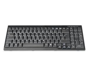 DIGITUS KVM Keyboard - Replacement for DS-72210 / DS-72211 - German QWERTZ layout - Spare part or retrofit kit for LCD KVM consoles - Device-specific connector - Black