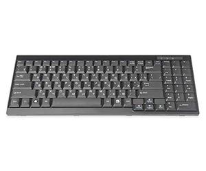 DIGITUS KVM keyboard - Replacement for DS-72210 / DS-72211 - Russian layout - Spare part or retrofit kit for LCD KVM consoles - Device-specific connection - Black
