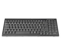 DIGITUS KVM Keyboard - Replacement for DS-72210 / DS-72211 - Swiss layout - Spare part or retrofit kit for LCD KVM consoles - Device-specific connector - Black