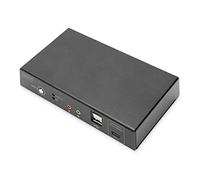 DIGITUS KVM-Switch HDMI - USB-C für Notebook-Anschluss - 2-Port Sing (US IMPORT)