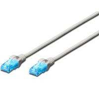 Digitus LAN Cable Cat 5e 1.5m RJ45 Network Cable U/UTP Unshielded 1 Gbps Grey