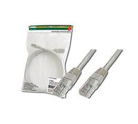 Digitus LAN Cable Cat 5e - 1.5m - RJ45 Network Cable - U/UTP Unshielded - Compatible with Cat6 & Cat5 - Grey