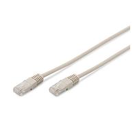Digitus LAN Cable Cat 5e - 2m - RJ45 Network Cable - U/UTP Unshielded - Compatible with Cat6 & Cat5 - Grey