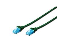 Digitus LAN Cable Cat 5e - 3m - CCA Network Cable with RJ45 - U/UTP Unshielded - Compatible with Cat6 & Cat5 - Green