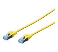 Digitus LAN Cable Cat 5e - 3m - RJ45 Network Cable - SF/UTP Shielded - Compatible with Cat-6 & Cat-6A - Yellow