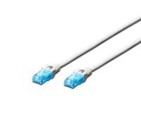 Digitus LAN Cable Cat 5e - 5m - CCA Network Cable with RJ45 - U/UTP Unshielded - 1 Gbps - Compatible with Cat6 and Cat6A - Grey