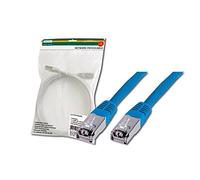 DIGITUS LAN Cable Cat 5e - 5m - RJ45 Network Cable - SF/UTP Shielded - 1 Gbps - Compatible with Cat6 and Cat6A - Blue