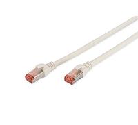 Digitus LAN Cable Cat 6-0.25m - RJ45 Network Cable - S/FTP Shielded - Compatible with Cat6A & Cat7 - White