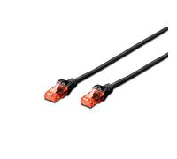 Digitus LAN Cable Cat 6 - 1 m - U/UTP Unshielded - 1 Gbit/s - 250 MHz - CCA Network Cable with RJ45 - PVC Sheath - AWG 26/7 - Compatible with Cat6A and Cat5e - Grey