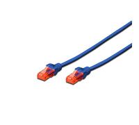 Digitus LAN Cable Cat 6-10m - RJ45 Network Cable - UTP Unshielded - 1 Gbps - Compatible with Cat6 and Cat6A - Blue