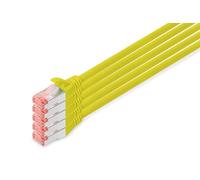 DIGITUS CAT 6 S-FTP patch cord, Cu, LSZH AWG 27/7, length 10 m, 5 pieces, color yellow