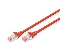 Digitus LAN cable Cat 6 - 2 m - S/FTP shielded - 1 Gbps - 250 MHz - PoE++ - AWG 27/7 - LSZH - RJ45 network cable - Compatible with Cat6A and Cat7 - Red