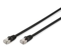 Digitus LAN Cable Cat 6 - 5 m - Outdoor Network Cable - 1 Gbps - 250 MHz - S/FTP Shielded - PoE+ & RJ45 - UV-Resistant - LDPE Outer Sheath - Compatible with Cat 6A - Black