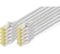 DIGITUS LAN cable Cat 6A - 0.5m - 10 pieces - RJ45 network cable - S / FTP shie