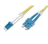 Digitus LWL patch cable OS2-2 m LC to SC fiber optic cable - LSZH - Duplex Singl