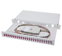 DIGITUS LWL Splice Box 24 Couplings - LC - OM4-1U 19 Inch - Multi-Mode Duplex - With Splice Cassette - Rack Mounting