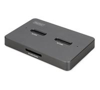 Digitus M.2 NVMe + M.2 SATA SSD docking station with SD Express card r