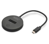 DIGITUS M.2 NVMe/SATA USB-C Docking Station - USB 3.2 Gen2-10 Gbit/s - M.2 formats 2242, 2260, 2280 & 22110 - max. capacity 4TB - for PC, notebook, game consoles - Hotswap - Plug & Play - Black