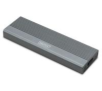 DIGITUS M.2 SSD enclosure - USB 3.1 Gen2 Type-C - up to 10 Gbit/s - For SATA & NVMe SSDs up to 8 TB - For 2230/2242/2260/2280 SSDs - Tool-free - Aluminum housing - Plug & Play - Grey
