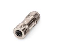 Digitus M12 socket, X-coded, IP67, Cat. 6A, field-ready