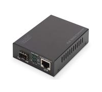 DIGITUS Media Converter - SFP Port - Gbit Ethernet - RJ45 / SFP 1000Base-LX - Wi