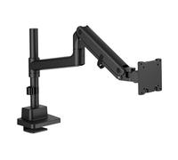 DIGITUS monitor mount - 1 screen - up to 57 inches - 27 kg load capacity - gas pressure spring - for flat and curved monitors - VESA 75x75 100x100 - rotate, swivel, tilt - black