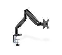 DIGITUS Monitor Mount - Clamp & Gas Strut - 1 Monitor - Up to 32 Inches - VESA 75x75, 100x100 - Black