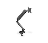 DIGITUS Monitor Mount - Table Clamp - Single Mount - Gas Lift - Integrated USB-C Dock - Up to 30 Inch - Black