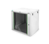 Digitus network cabinet 19 inch 12 HE - wall mounting - 450 mm depth - max. load 60 kg - Dynamic Basic - glass door - grey