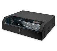 DIGITUS Network Cabinet 19 Inch 3 U + 2 U - Horizontal Surface-Mounted Wall Mounting - Compact - Load Capacity 30 kg - Black