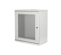 Digitus network cabinet - 19-inch rack 12 U - Unassembled - Wall mounting - 400 mm depth - Load capacity 60 kg - Perforated door - SOHO series - Grey