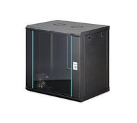 DIGITUS Network Cabinet - 19-inch rack 12U - Unassembled - Wall-mounted - 450 mm depth - 320 mm usable depth - 60 kg load capacity - Glass door - Dynamic-N Series - Black