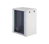DIGITUS Network Cabinet - 19-inch rack 16U - Unassembled - Wall-mounted - 450 mm depth - 320 mm usable depth - 60 kg load capacity - Glass door - Dynamic-N Series - Grey