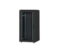 DIGITUS Network Cabinet - 19-inch rack - 42U - 60x100 cm - Internal depth 94.3 cm - Load capacity 1200 kg - Free-standing - Safety glass door - Protection class IP20 - Unique Series - Black