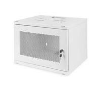 Digitus network cabinet - 19-inch rack 7 U - Unassembled - Wall mounting - 400 mm depth - Load capacity 60 kg - Perforated door - SOHO series - Grey