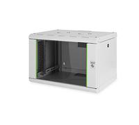 Digitus Network Cabinet - 19-inch rack - 7U - 600 mm x 450 mm (WxD) - Internal depth 370 mm - Wall-mounted - Load capacity 100 kg - Safety glass door - Protection class IP20 - Unique Series - Grey