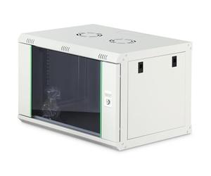 DIGITUS Network Cabinet - 19-inch rack, 7U - Unassembled - Wall-mounted - 450 mm depth - 320 mm usable depth - 60 kg load capacity - Glass door - Dynamic-N Series - Grey