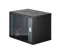 DIGITUS Network Cabinet - 19-inch Rack 9U - Unassembled - Wall-mounted - 450 mm depth - 320 mm usable depth - 60 kg load capacity - Glass door - Dynamic-N Series - Black