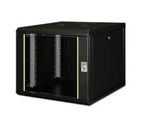 DIGITUS Network cabinet - 19-inch rack - 9U - Wall mounted - 600mm depth - load capacity 100kg - Unique Series - black
