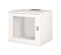 DIGITUS Network Cabinet - 19’ Rack 9 U - Unassembled - Wall-mounted - 400 mm Depth - Load Capacity 60 kg - Perforated Steel Door - SOHO Pro Series - Grey