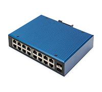 Digitus 16 Port Gigabit Ethernet Network Switch, Industrial, Unmanaged