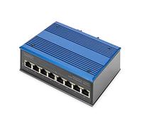 Digitus 8 port Fast Ethernet network switch, industrial, unmanaged, 1