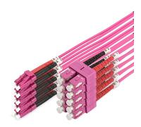 Digitus OM4 fibre optic cable - 5 m - 5 pcs - LC to SC - Duplex | 1/10/40/100 Gbit/s - MM Multimode Fibre-Optic LAN Cable - Fibre type: 50/125 µ - Violet