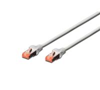 DIGITUS P S/FTP CAT6 7 m Patch Cable - Grey Patch Cable - S-FTP - LSZH Cat-6 - 7