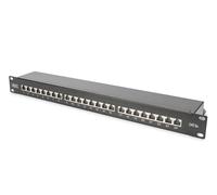 Digitus patch panel 19" Cat-6A 24-port RJ45 Shielded LSA patch field Rack mount