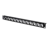 DIGITUS Patch Panel - Modular - For Keystone Modules - 19" - 24-Port - Shielded