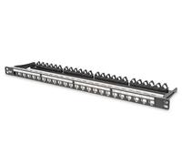Digitus Patch Panel - Modular - For Keystone Modules - 19-inch - 24-port - Shiel