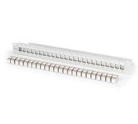 DIGITUS patch panel set - 24 ports - with 24x Keystone modules DN-93615 - 500 MHz - CAT 6A - rack mount in 19-inch network cabinet - 1U - grey