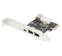 Digitus DS-30201-5 FireWire 400 controller card 3+1 ports PCIe USB...